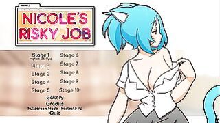 Nicole Risky Job Hentai Game Pornplay Ep.2 Fondling Tits To Attract More Customers