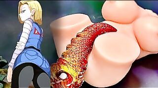 Dragon Ball Cell Absorbs Android 18