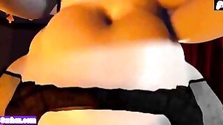 4K Lady Dimitrescu Futa Gets Her Big Cock Sucked By Horny Futanari Girl And Cum Inside 3D Hentai