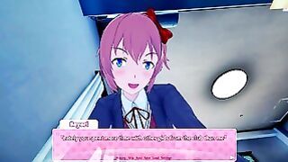 Doki Doki Futa Club: Futa Sayori Missed Your Ass And Fucked It Tough Taker POV