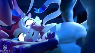 Sylveon Creampie, Vaginal And Blowjob! She Swallow All Pokemon Merengue Z