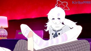 Uzawa Reisa and I have intense sex at a love hotel. - Blue Archive Hentai