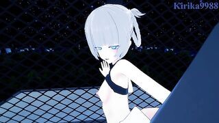 Nazuna Nanakusa and I have intense sex on a rooftop at night. - Call of the Night POV Hentai