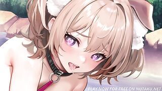 Playful Cute Girl Ruka Loves To Play With Master - Aeons echo game