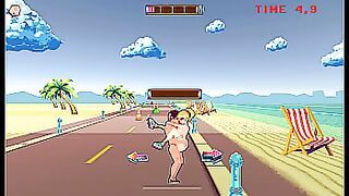 Roller babe &lbrack; HENTAI Game PornPlay &rsqb; Ep&period;1 PUBLIC CREAMPIE and 69 at the beach