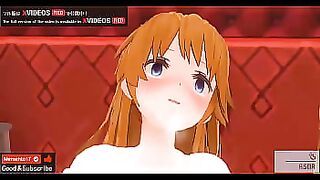 Uncensored Hentai animation Asuka anal sex&period;