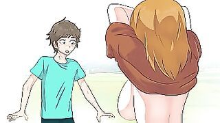 Minecraft Peasant Shows Boobs To Steve ! Hentai, Cartoon, Parody !