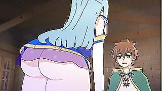 Aqua's luck - Konosuba Hentai