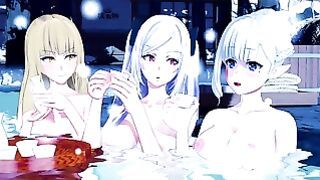 Showing Excalibur To Alexia Midgar, Beta & Rose Oriana The Eminence In Shadow Hentai Compilation