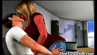 Tasty 3D Cartoon Blonde Babe Sucks On A Hard Cock