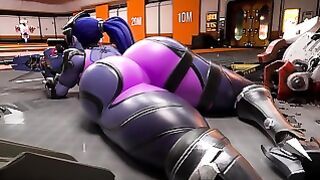 Widowmaker Jiggles Her Huge Ass While At Target Practice