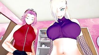 Futa Sakura & Futa Ino Have A Nice Time With You Male Taker POV