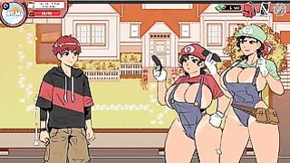 Spooky Milk Life Taboo Hentai Game Pornplay Ep.4 Outdoor Threesome With The Mario Sisters