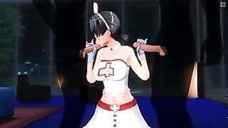 3D Hentai Nurse Sucks Dick From Two Patients At Once