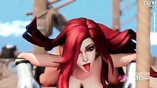 The Hottest Pole Dance Ever – 3D Animation By Chikipiko