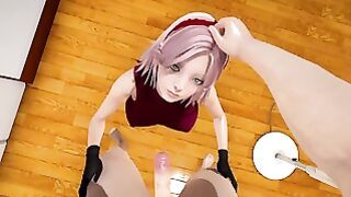 Sakura Haruno Shippuden Madure Milf With Big Boobs Swallows Cum And POV Cowgirl Until Her Ass Is Fil