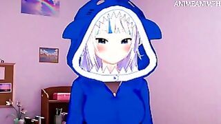 Vtuber Gawr Gura Anime Hentai 3D Uncensored