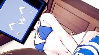 Tv Woman Enjoys Having Sex Wearing Her Bikini