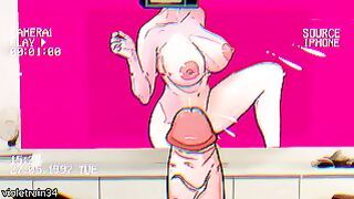 Masturbation In Virtual Reality With Tv Woman