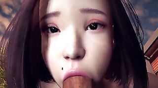 Sexy Asian Beauty Gives A Blowjob In POV 3D Porn Short Clip