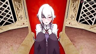 Arlecchino Footwork And Blowjob 1 Genshin Impact Full And Just POV Version Fantasyking3
