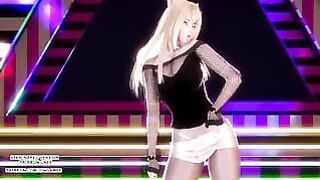 MMD Sistar – Touch My Body Ahri Sexy Kpop Dance League Of Legends Uncensored Hentai 4K 60Fps