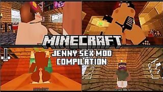 All Sex Scenes Compilation Minecraft – Jenny Sex Mod Gameplay
