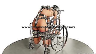 Trapped In Wheelchair Hardcore 3D BDSM Animation