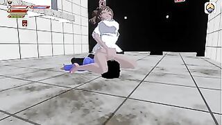 3D Game “Femdom University” Toilet Humiliation