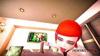 Ben Teen Hentai 3D – Gwen Handjob, Cunnilingus, Blowjob And Fucked With A Blonde Boy 1/2