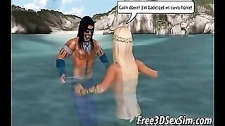 Yummy 3D Cartoon Blonde Gets Fucked On A Boat