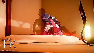 Anime Hentai Game Gaming Mita sex in various positions and Blowjob