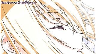 Hentai blonde riding a cock