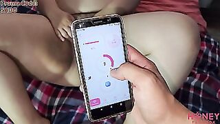 With his cellphone he can control this Honey Play Box vibrator to fuck my ass&period; Get 20&percnt; off with code&colon; SADO