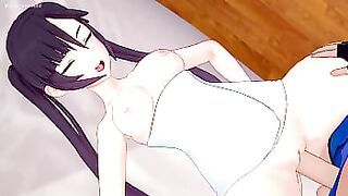 Mona takes off her towel to fuck &lpar;hentai&rpar; &lpar;uncensored&rpar;
