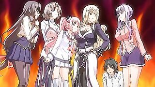 He cheats on her with 4 girls and she asks him to have an orgy - Hentai Tsugou no Yoi SexFriend Cap&period; 1