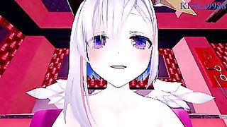 Amane Kanata and Tokoyami Towa intense sex&period; &ndash; Hololive VTuber POV Hentai