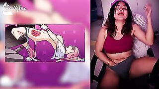 DERPIXON PARTY GAMES HENTAI REVIEW REACTION RATING - ExotiqFox Solo Gooner Girl Masturbation