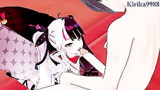 Yorumi Rena and Kitakoji Hisui intense sex. - Myself VTuber Hentai