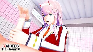 Zero Two Blowjob Hentai