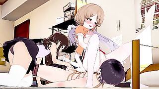 3D Hentai&colon; Rich students play time