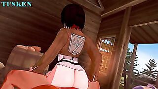 Mikasa's Secret Deal &lpar;AOT Hentai Parody&rpar;