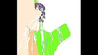 Hentai Blowjob big dick in Pixel Art Animation