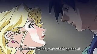 Sexy blonde in stockings enjoys sex with colleagues &lpar;Hentai&rpar;