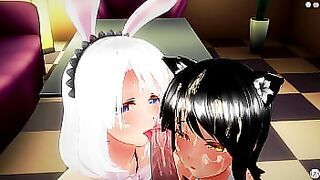 Black and white &lbrack;3D Hentai&comma; 4K&comma; 60FPS&comma; Uncensored&rsqb;