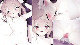 Creampie sex with a big clit girl &lbrack;Hentai Anime&rsqb;