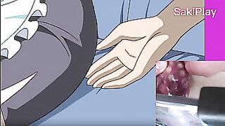 Reacting Touch the maid in the living room and she gets horny - Hentai SakiPlay