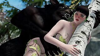 Animated Hentai &lbrack;UNCENSORED&rsqb; Werewolf Monster Domination Porn