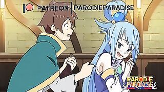 Aqua pays for her l&period; hentai