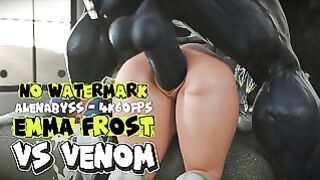 Emma Frost & Venom [NO WM][AlenAbyss][4K60FPS]